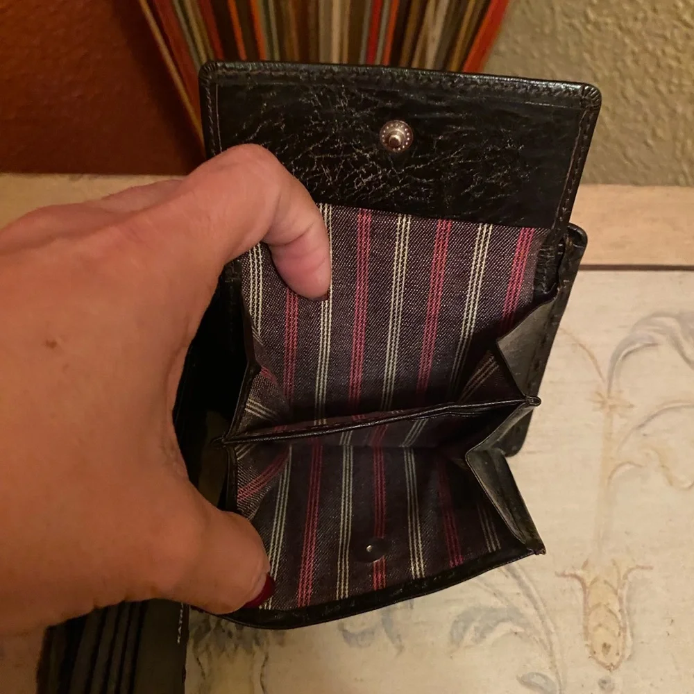 Katharine Hamnett - VINTAGE - GUC - Dark Brown Leather Wallet